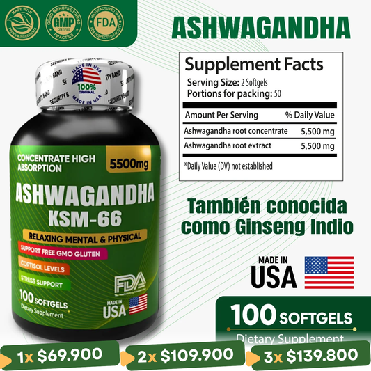 Ashwagandha KSM-66 | 5500mg